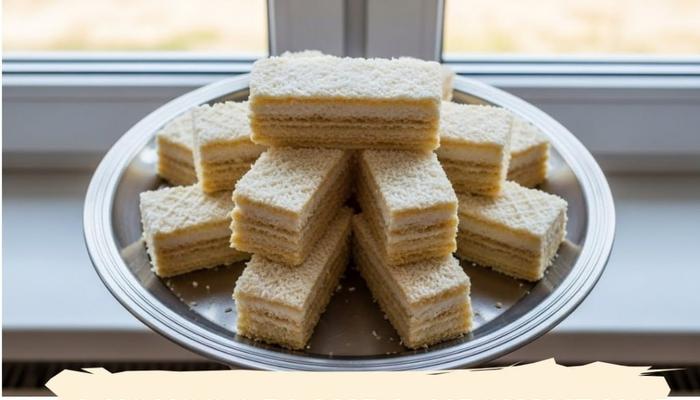 Bela Kokos Oblanda: Hrskave Kore i Bogat Mlečni Fil