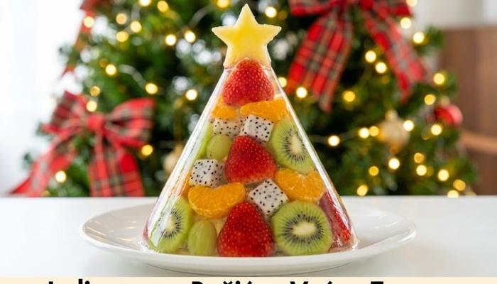 Jedinstvena Božićna Voćna Torta u Obliku Jelke