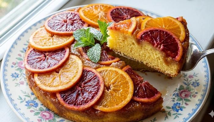 Citrusi Mozaik Recept: Najbolji Sočni Prevrnuti Kolač