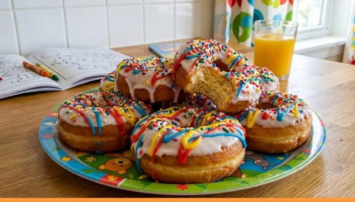 Dugin Krafne sa Šarenim Posipom za Decu