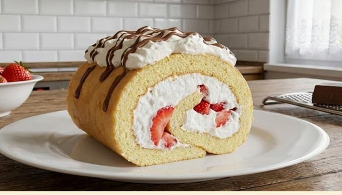 Lagani Šampita Rolat sa Jagodama – Savršen Letnji Desert