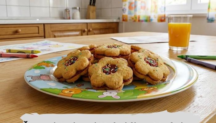 Šareni Cvjetni Keksići sa Voćnim Punjenjem – Deca ih Obožavaju