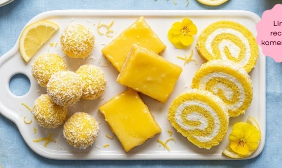 Limun Kokos Trio: 1 Smesa za 3 Vrste Osvežavajućih Kolača (Recept bez Pečenja)