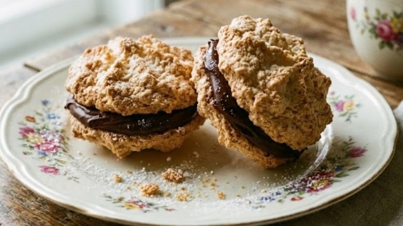 Čoko-Kokos Padobranci: Hrskavi Kokos Kolači sa Čokoladnim Filom (Recept)