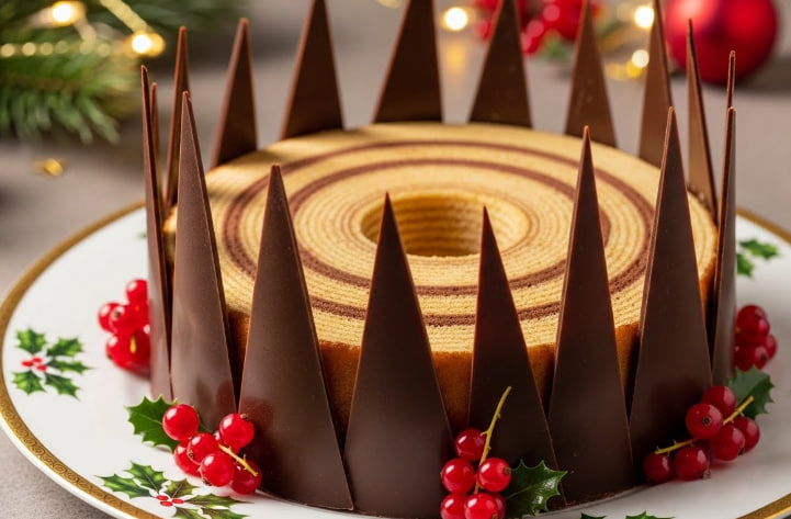 Pripremite Svečanu Spiralnu Tortu (Baumkuchen Stil) – Kraljicu Božićne Trpeze