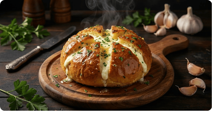Najbolji Hleb sa Belim Lukom i Sirom (Garlic Bread)