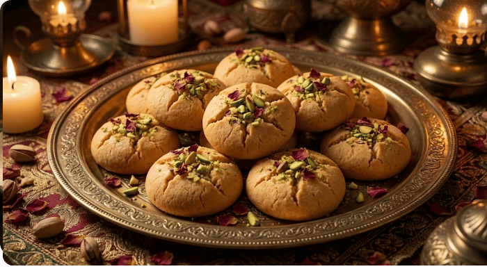 Orijentalne Gurabije sa Pistaćima i Ružom