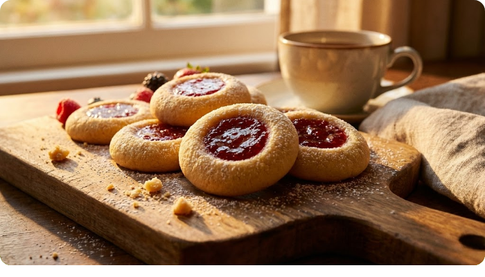 Najbolji Keksi sa Džemom (Thumbprint Kolačići)