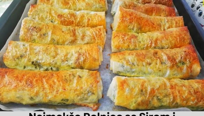 Najmekše Rolnice sa Sirom i Spanaćem od Gotovih Kora