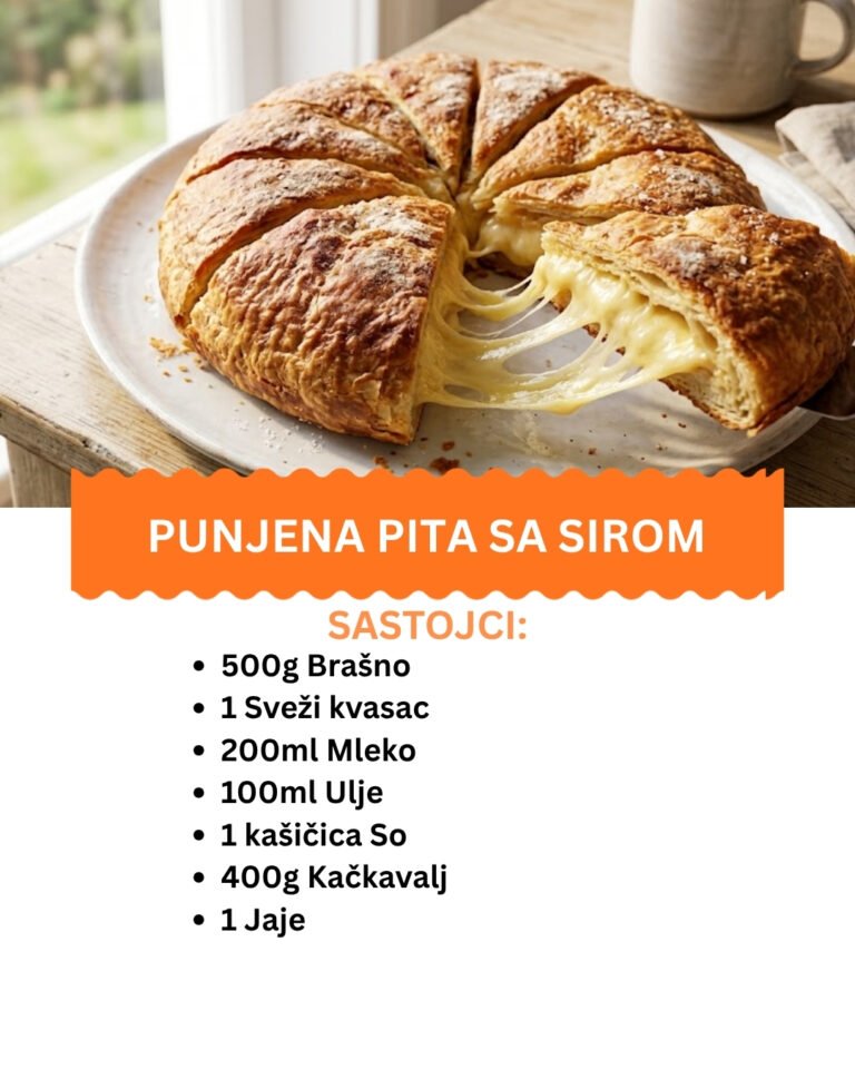 Punjena Pita Sa Sirom – Najbolji Recept Za Doručak Iz Rerne
