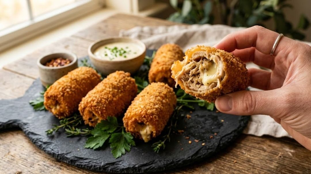 Hrskave Pileće Rolnice sa Sirom i Šunkom: Savršen Ručak za Celu Porodicu