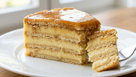 Brza Keks Torta sa Karamelom – Najbolji Recept Bez Pečenja