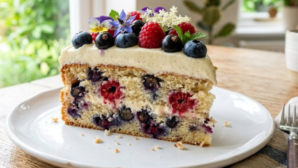 Sočna Voćna Torta sa Šumskim Voćem – Najbolji Osvežavajući Recept