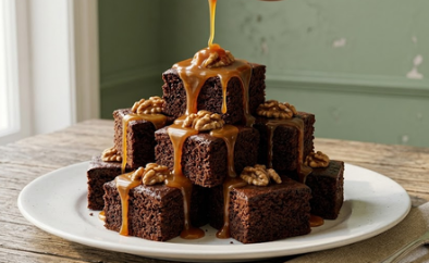 Čokoladne Kocke Sa Orasima I Karamelom – Najbolji Recept