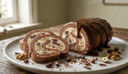 Kremasti Rolat Sa Orasima – Brzi Recept Bez Pečenja