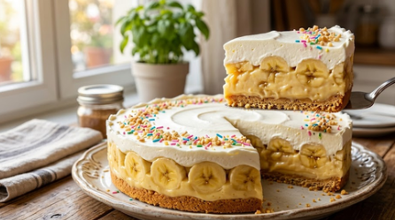 Osvežavajuća Voćna Pita Sa Bananama – Recept Bez Pečenja