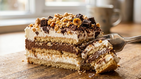 Kremasta Torta Sa Lešnicima I Čokoladom – Recept Bez Pečenja