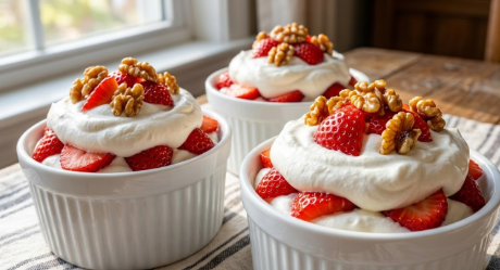 Osvežavajući Desert Sa Jagodama I Kremom – Brzi Recept U Čaši