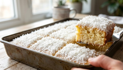 Sočne Kokos Kocke Natopljene Mlekom – Brzi Recept