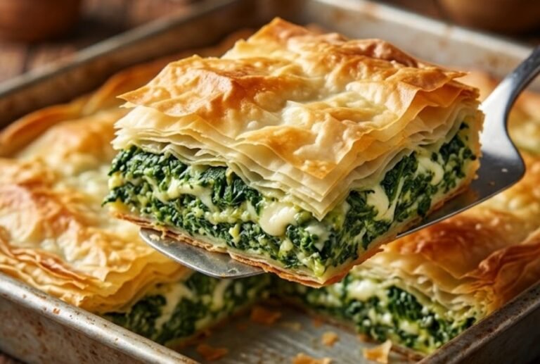 Prava Slojevita Pita Zeljanica | Recept sa Spanaćem i Sirom