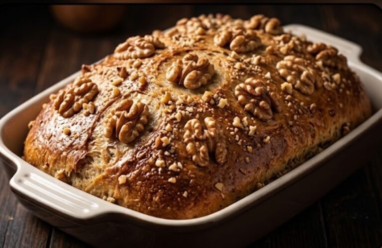 Domaći Orašasti Slani Hleb | Recept za Vazdušasto Pecivo sa Orasima