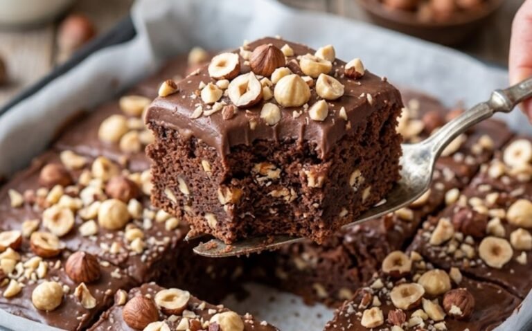 Najbolji Recept za Čoko Lešnik Kocke | Sočan i Brz Kolač