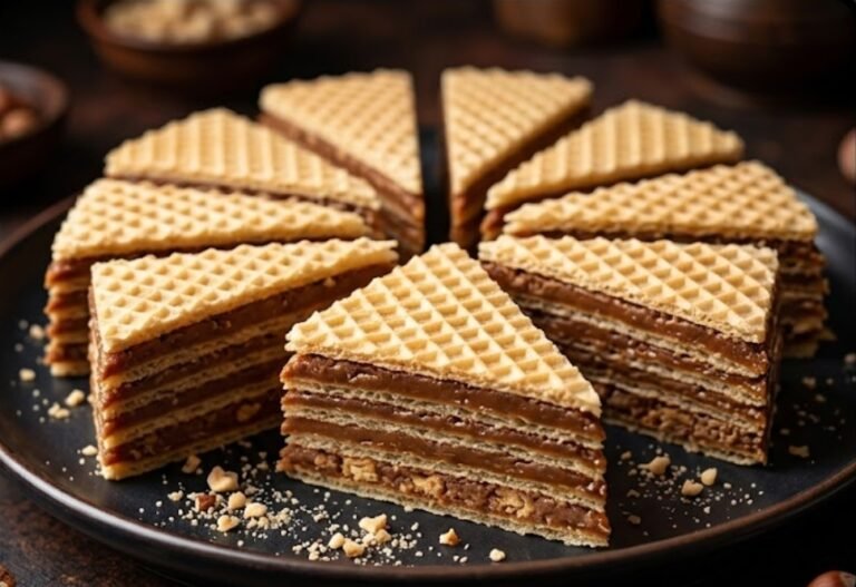 Tradicionalne Trouglaste Oblande | Recept za Karamel Fil sa Keksom i Orasima