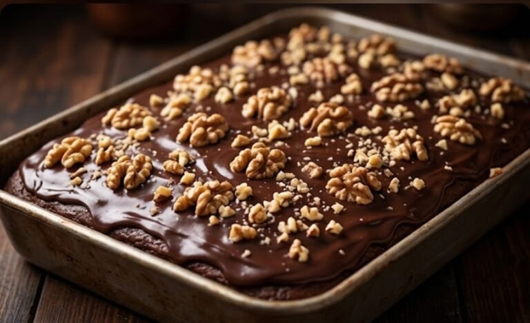 Domaće Čoko Kocke | Kremasti Čokoladni Kolač sa Orasima