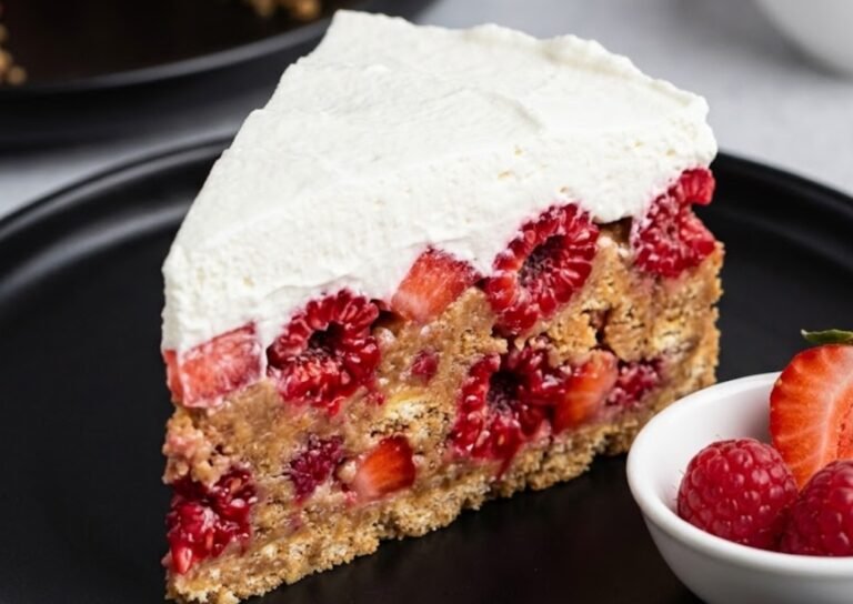 Voćna Plazma Torta | Najbrži Kolač Bez Pečenja sa Malinama i Jagodama