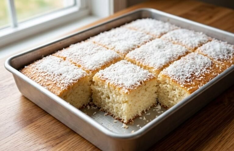 Sočni Kokos Kolač | Najbrži Recept za Zaliveni Biskvit sa Kokosom