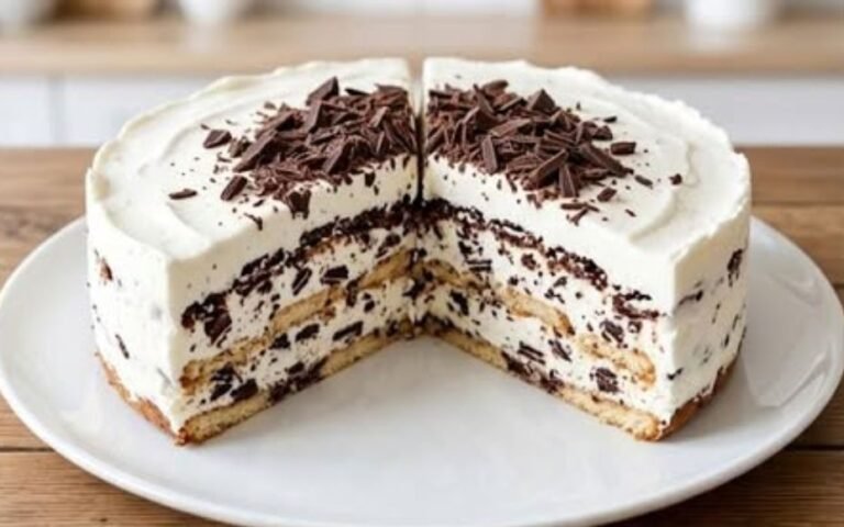 Brza Stracatela Torta | Kremasti Kolač sa Keksom Bez Pečenja