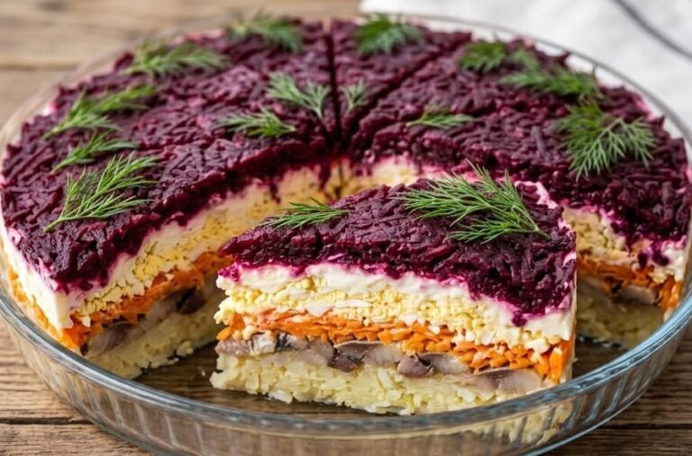 Slojevita Šuba Salata | Dekorativno Slano Predjelo za 30 Minuta