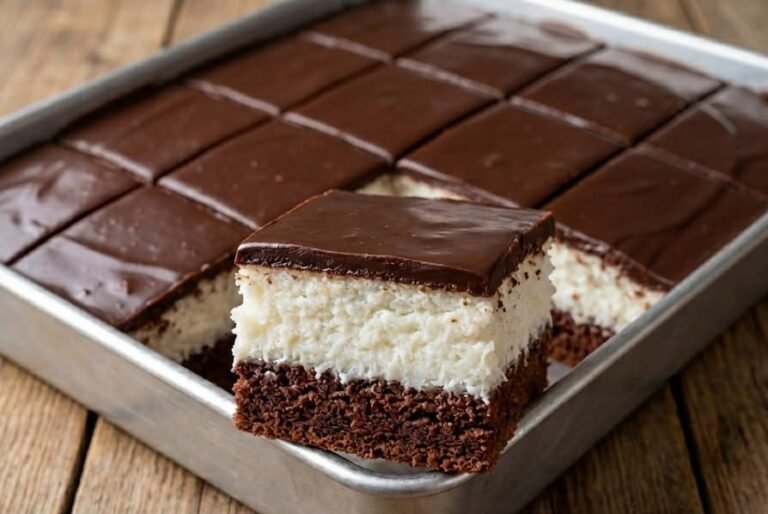 Brzi Kolač sa Kokosom i Čokoladom | Sočne Kocke za 30 Minuta