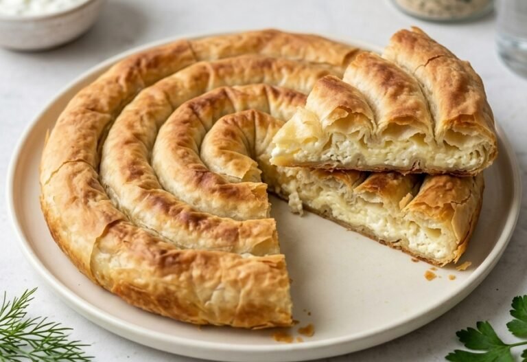 Domaća Sirnica | Tradicionalna Balkanska Spiralna Pita sa Sirom