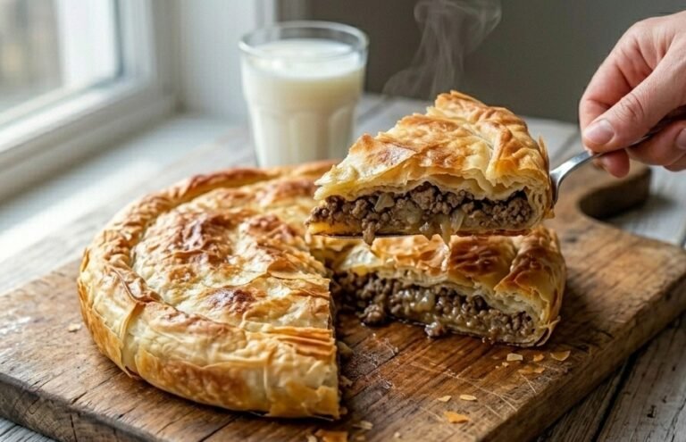 Domaći Burek sa Mesom | Autentični Recept od Gotovih Kora