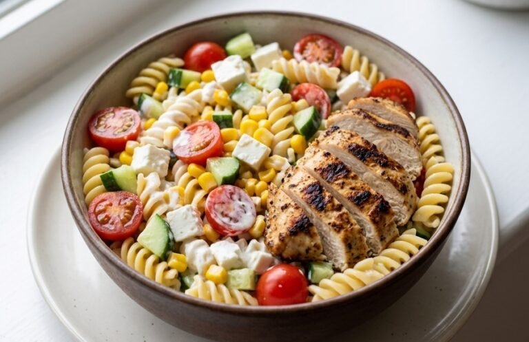Hladna Pasta Salata sa Piletinom | Brzi, Zdravi i Osvežavajući Obrok