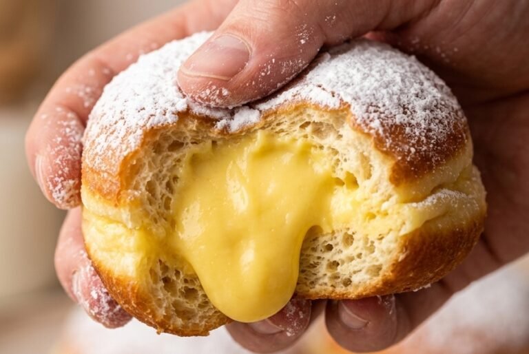 Domaće Krofne sa Kremom | Najmekši Recept sa Vanila Filom