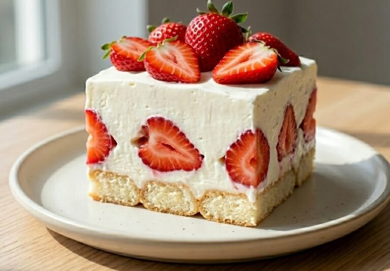 Brza Torta sa Jagodama i Piškotama | Desert Bez Pečenja