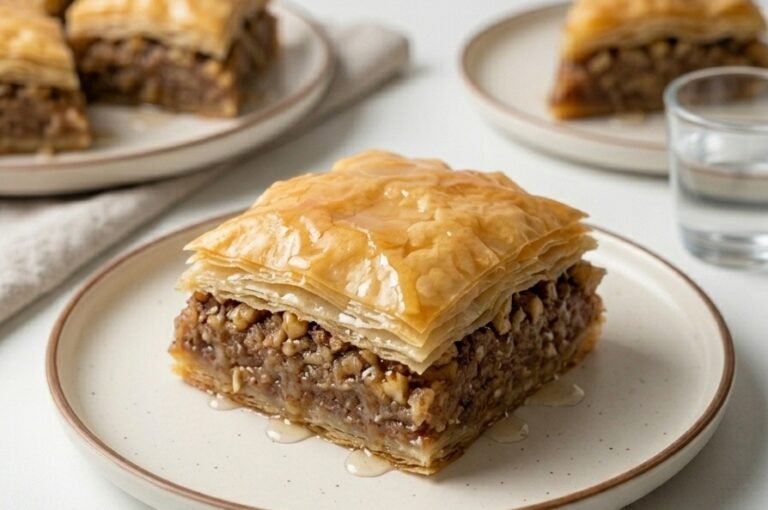 Lažna Baklava sa Jabukama | Sočna i Brza Zalivena Pita