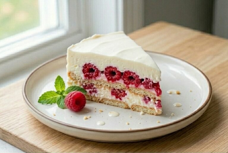 Plazma Torta sa Malinama | Osvežavajući Brzi Desert Bez Pečenja