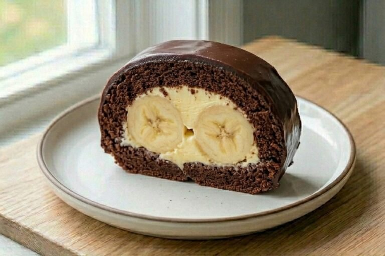 Mačje Oči Kolač | Recept za Čokoladni Rolat sa Bananama
