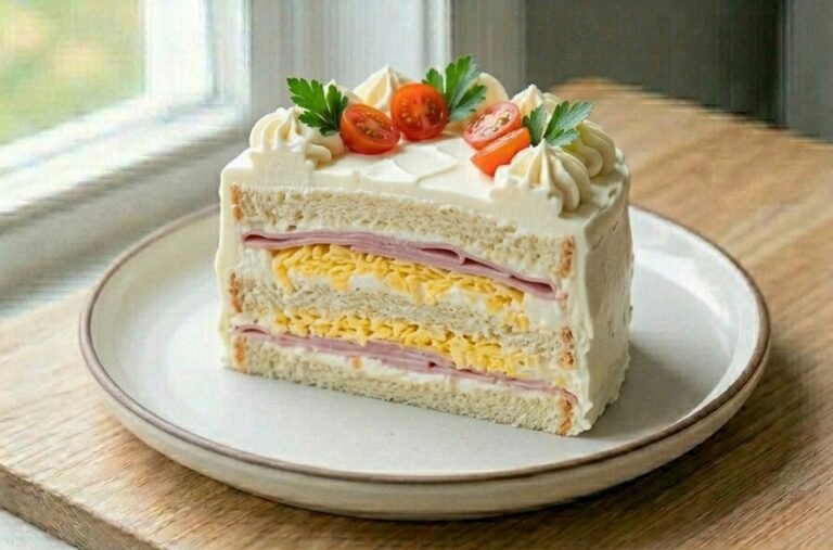 Slana Tost Torta | Dekorativno Hladno Predjelo Bez Pečenja