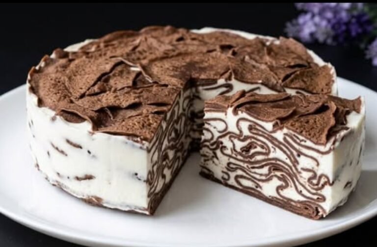 Spektakularna Torta od Palačinaka | Mermerni Desert Bez Pečenja