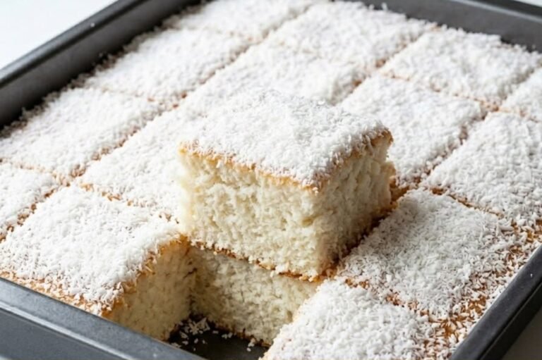 Brze Kokos Kocke | Jednostavan Recept za Sočan Biskvit sa Jogurtom