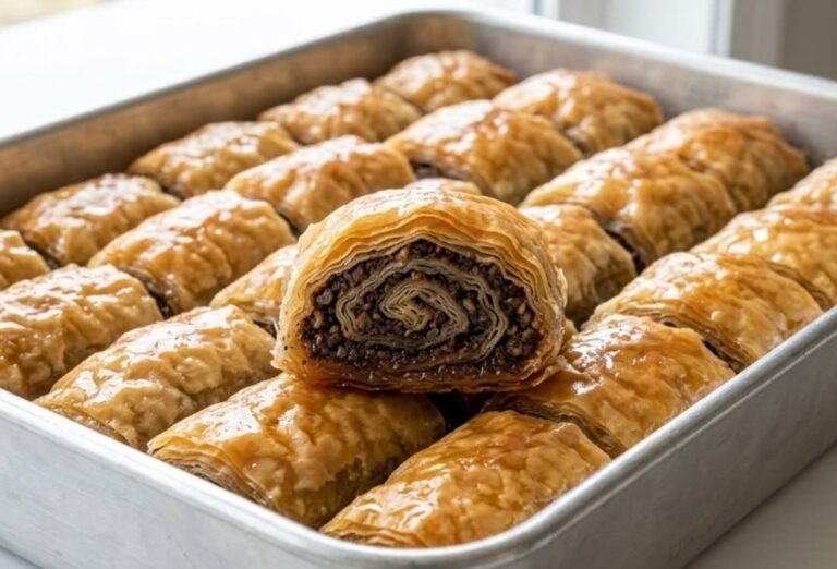 Rolovana Baklava sa Orasima | Tradicionalni Recept za Sočni Desert
