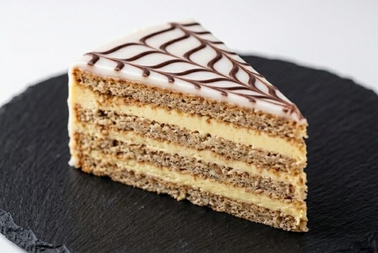 Esterhazi torta | Aristokratski klasik sa lešnicima i prepoznatljivom šarom