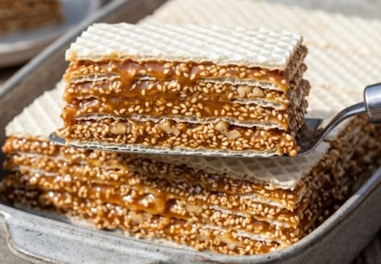 Karamel oblande sa susamom | Tradicionalni hrskavi desert bez pečenja