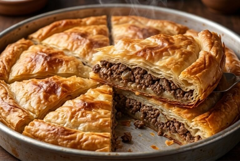 Pravi Domaći Burek sa Mesom | Recept sa Gotovim Korama