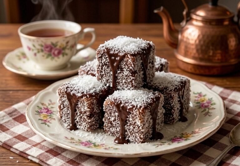 Domaći čajni čupavci | Najmekši recept za čokoladne kocke sa kokosom