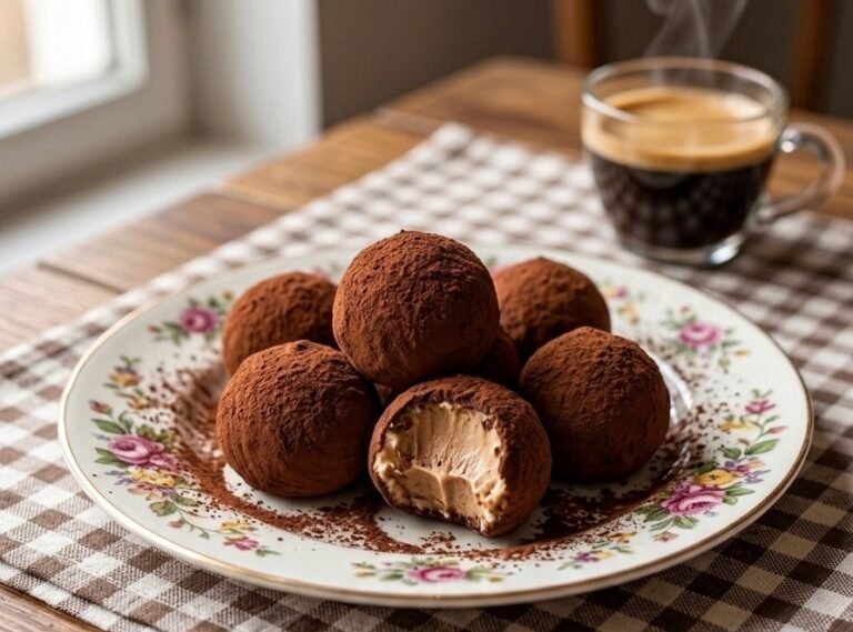 Brze tiramisu praline | Nepečeni desert sa ukusom kafe gotov za 10 minuta